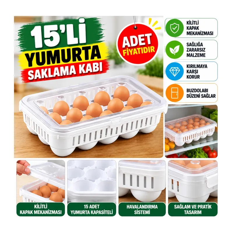 15liYumurta Saklama Kabı