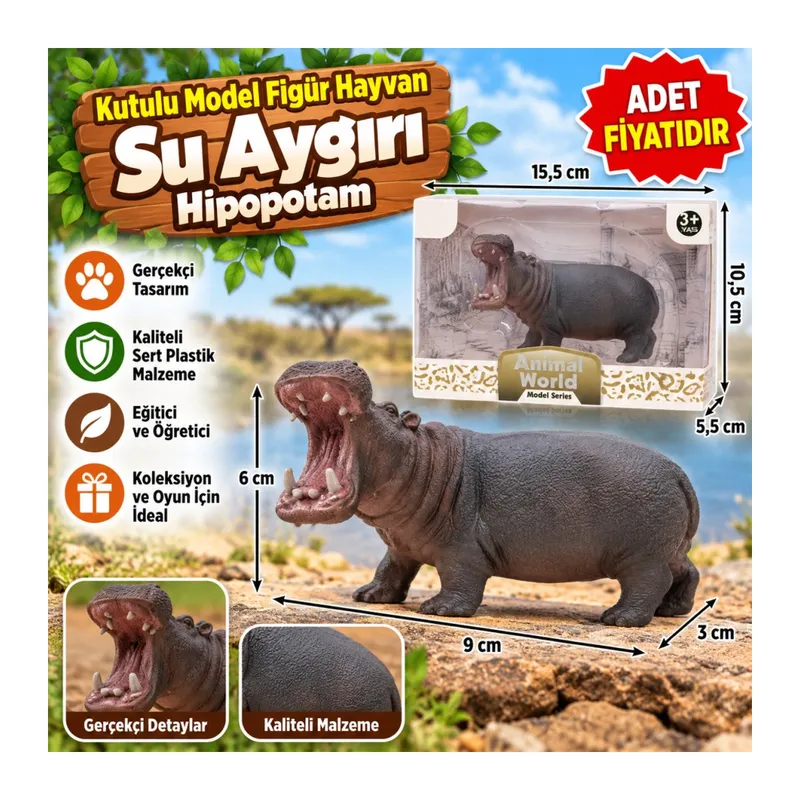 Kutulu Model Figür Hayvan Ayı (adet fiyatıdır)