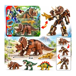 Robota Dönüşen Savaşçı Dinozor Triceratops