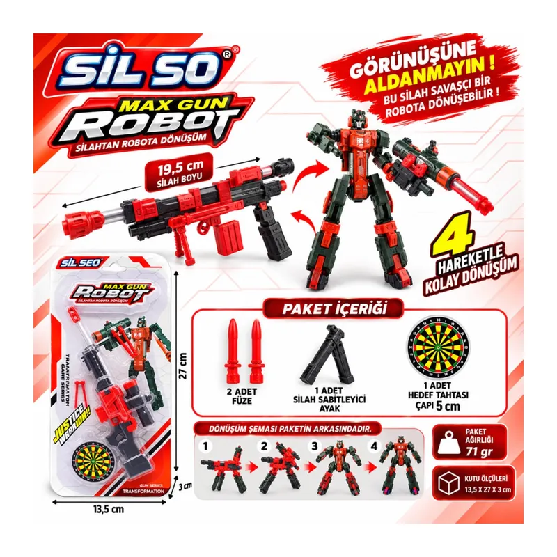 Robota Dönüşen Kırmızı Silah