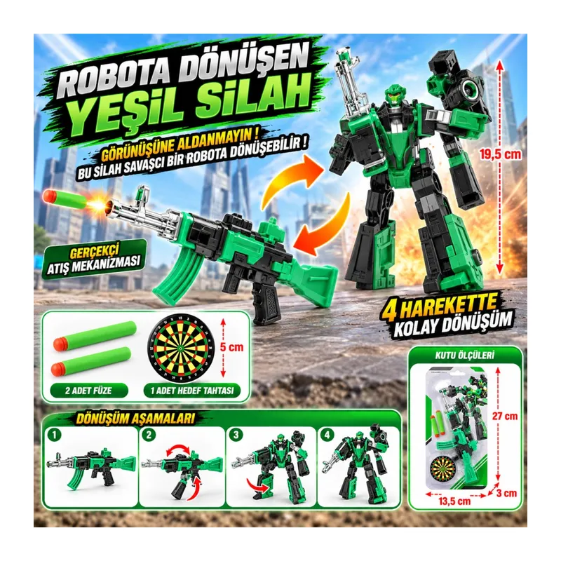 Robota Dönüşen Yeşil Silah