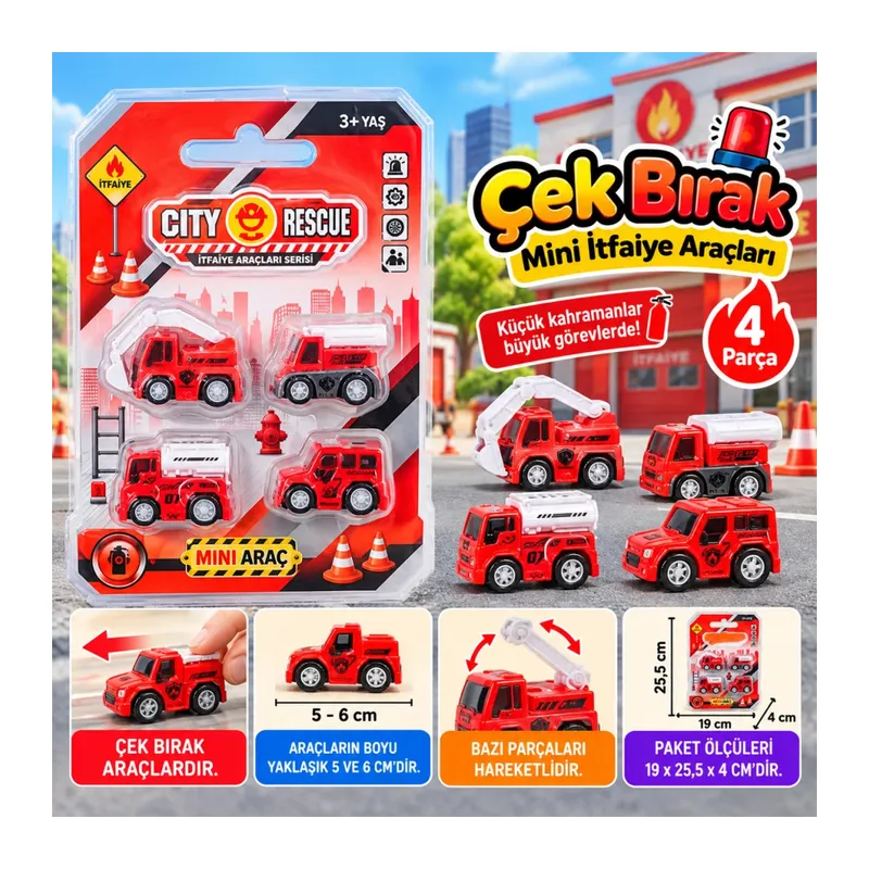 Çek Bırak Mini İtfaiye Araçları