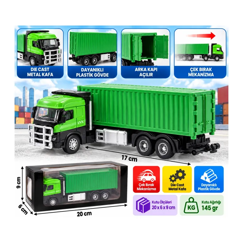 Die Cast Model Çek Bırak Konteynır - 010101WIN251C3K