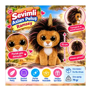 Peluş Aslan Ramsey 15 cm