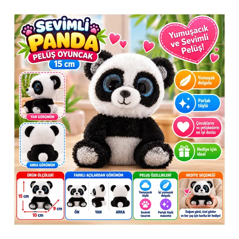 Boos-Bamboo Panda 15 cm