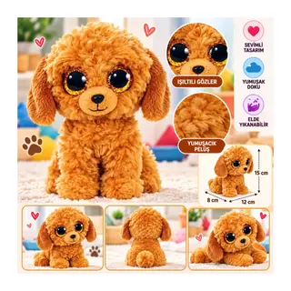 Peluş Köpek Golden Kaniş Noodles 15 cm