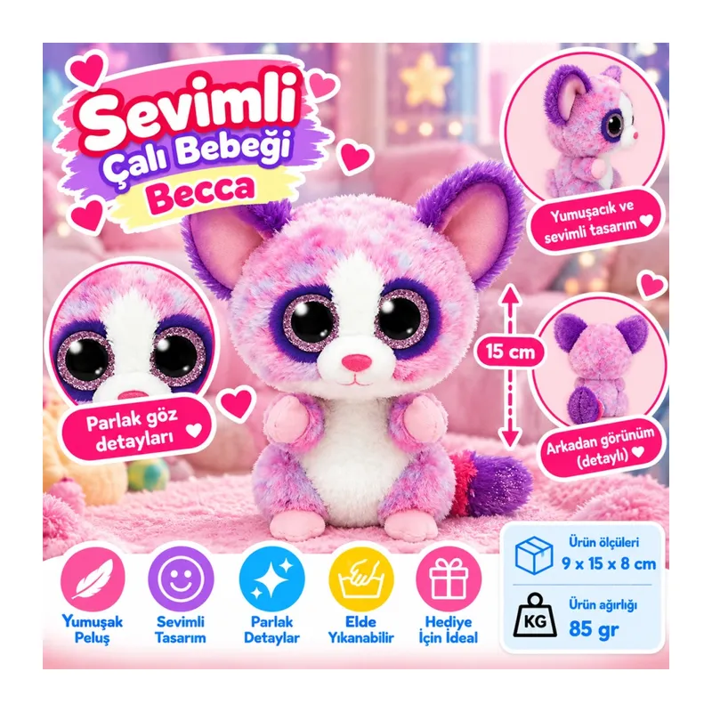 Peluş Çalı Bebeği Becca 15 cm