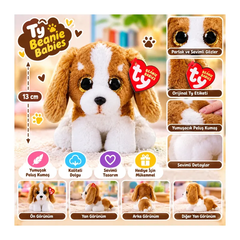 Babies Peluş Bet Köpek Barker 13 cm
