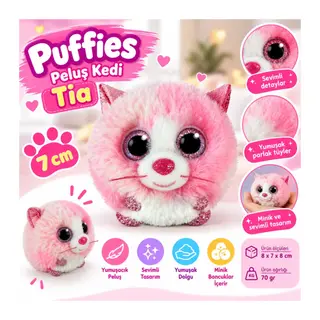 Peluş Kedi Tia 7 cm