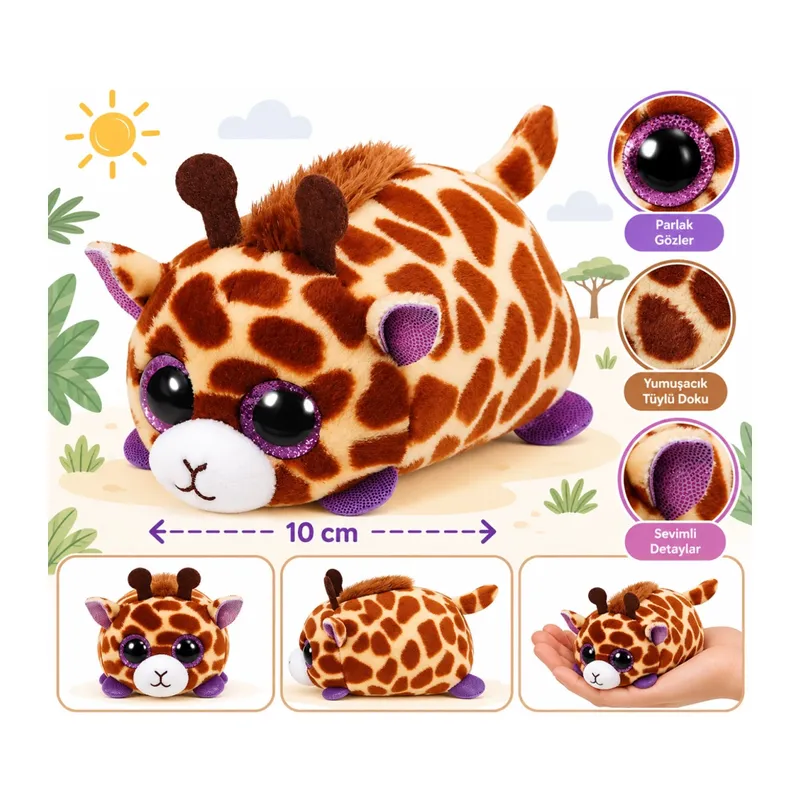 Peluş Zürafa Mabs 10 cm