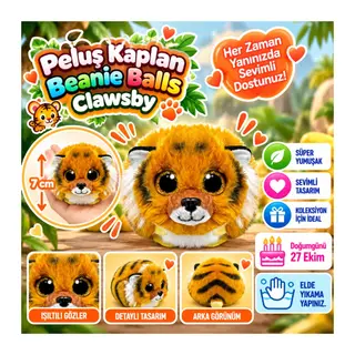 Peluş Kaplan Clawsby 7 cm