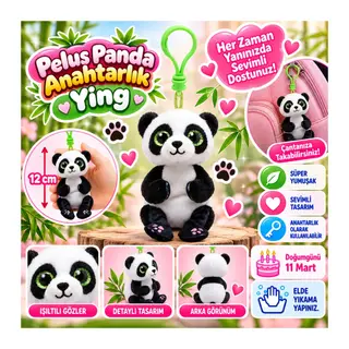 Peluş Panda Anahtarlık Ying