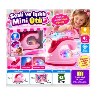 Sesli ve Işıklı Mini Ütü ***OYUNCAKTIR***