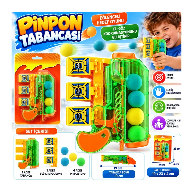 Yeşil Pinpon Tabancası 229A-1
