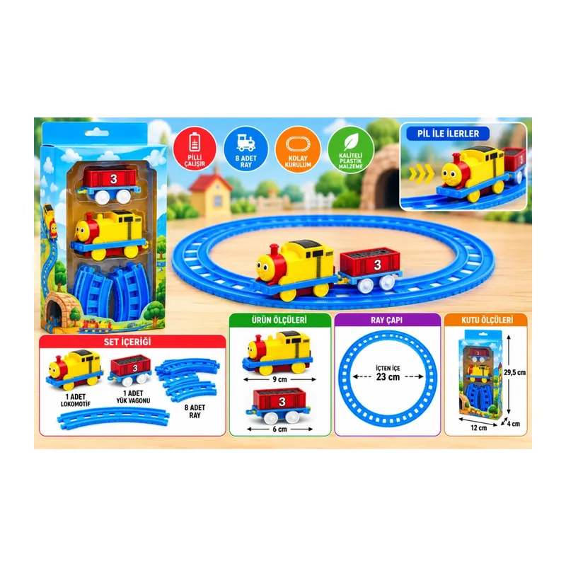 Pilli Mini Tren Seti