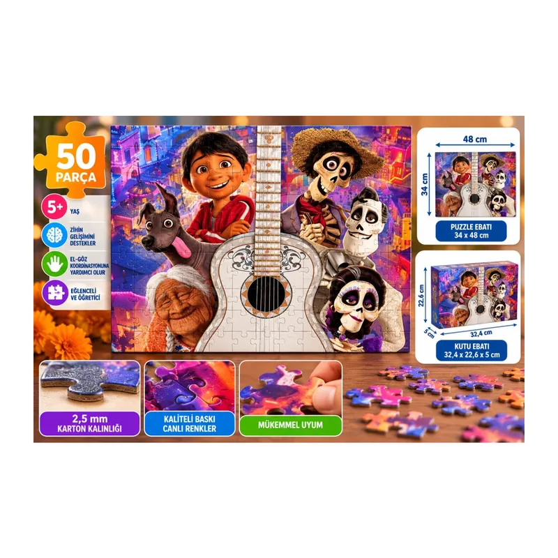 Puzzle 50 Parça Coco