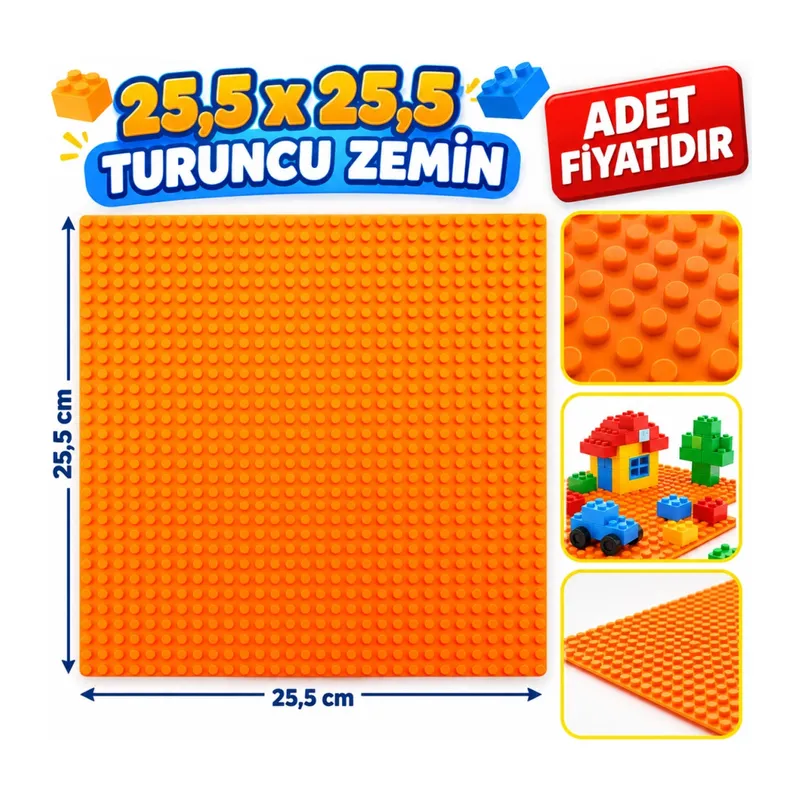 25,5 X 25,5 Turuncu Zemin (adet fiyatıdır)