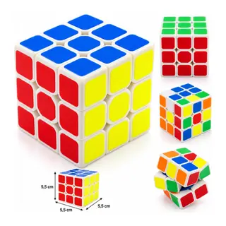 Beyaz Zemin Üzeri Renkli Zeka Küpü 3X3X3-5,5 cm (adet fiyatıdır)