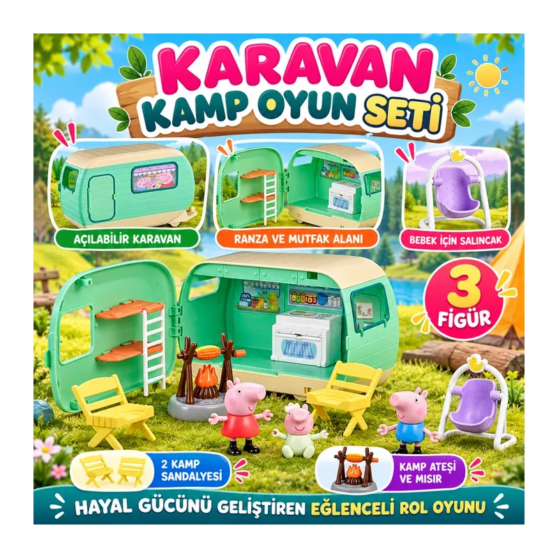 G2201 THREE LITTLE PIGGIES CARAVAN