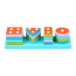 ​​​​​​​LC Ahşap Geometrik Şekiller Bul-Tak
