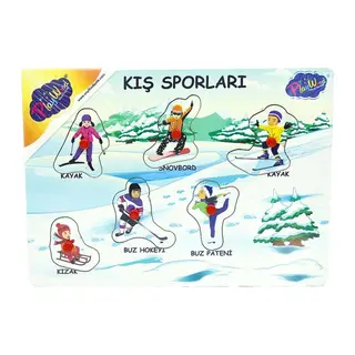 Ahşap Tutmalı Sporlar Yapboz