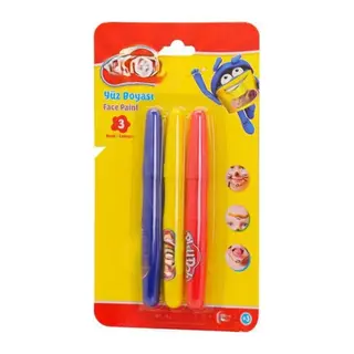 3 Renk Yüz Boyası