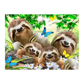 Prime 3D Tembel Hayvan Pelüş ve Selfie 48 Parça Puzzle 15804