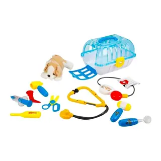 Çantalı Peluş Köpek Veteriner Seti