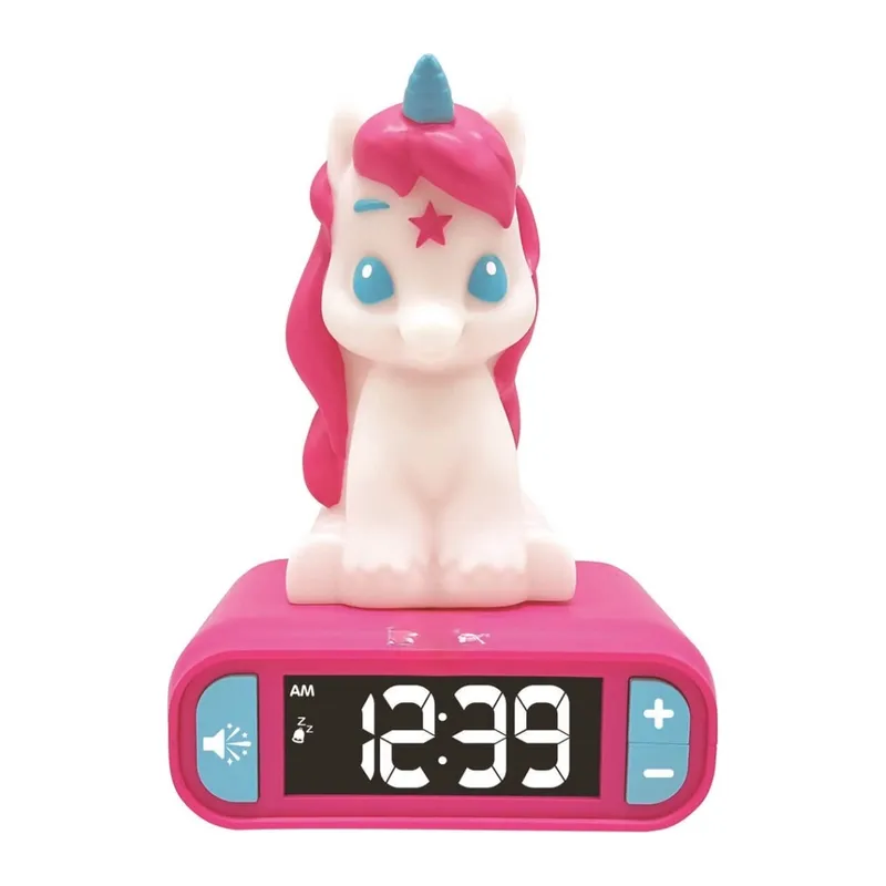Sesli ve Işıklı 3D Unicorn Dijital Çalar Saat