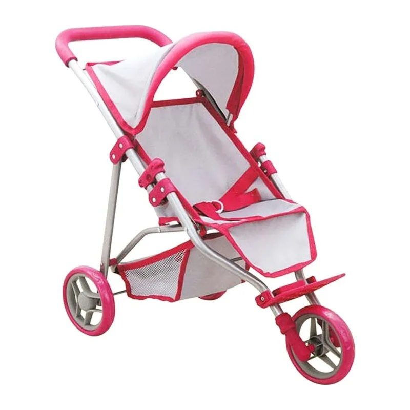 3 Tekerlekli Pembe Gri Puset