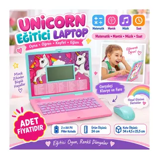 Sesli Unicorn İngilizce Türkçe Laptop