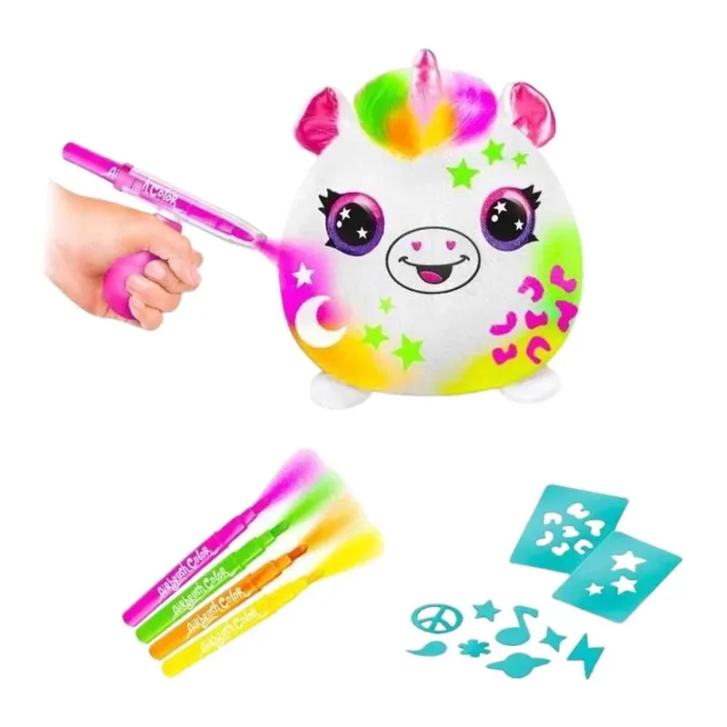 Airbrush Peluş Neon Boyama Seti