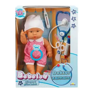 30111 Doktor Zamanı Sesli Bebek Seti 35 cm (Ürün oyuncaktır)