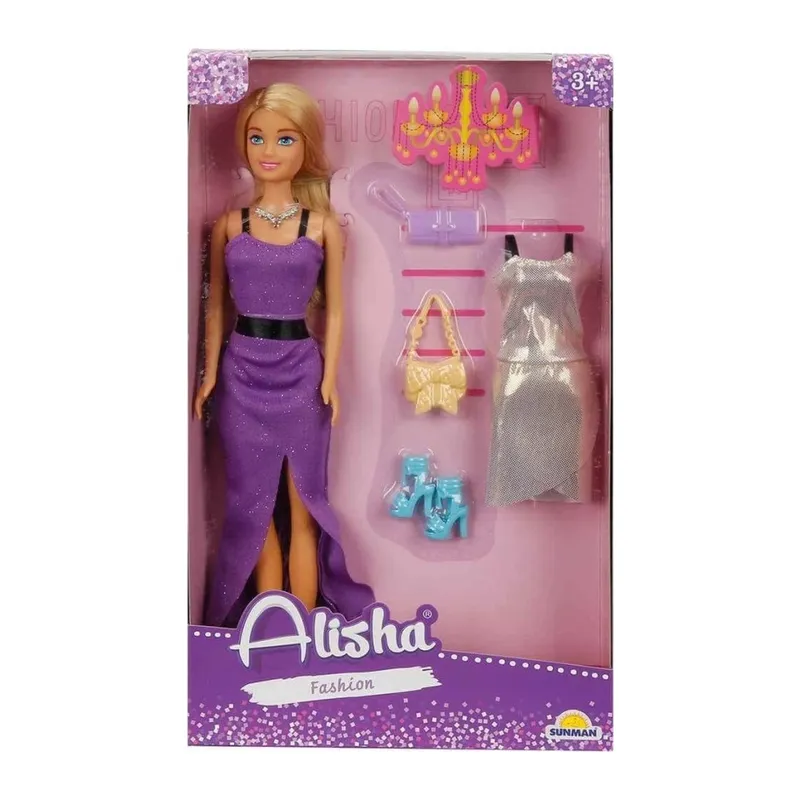 3393 -RST-SIS Yedek Kıyafetli Bebek Set 29 cm