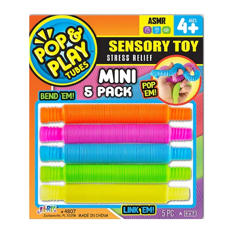 Pop & Play Tubes Duyusal Stres Oyuncağı 5'li