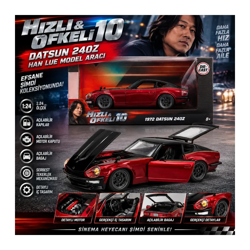 10 Datsun 240Z Han Lue Model Aracı