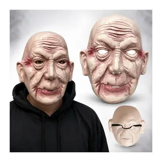 Korkunç Yaşlı Adam Gerçekçi İhtiyar Maske