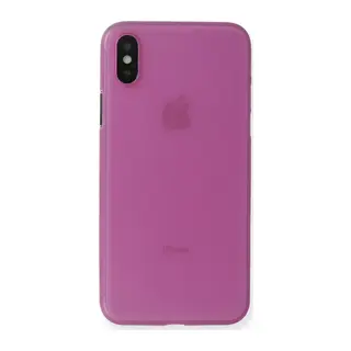 iPhone X Kılıf PP Ultra İnce Kapak - Pembe