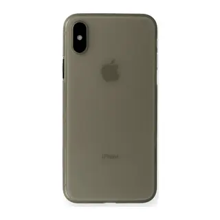 iPhone XS Max Kılıf PP Ultra İnce Kapak - Gri