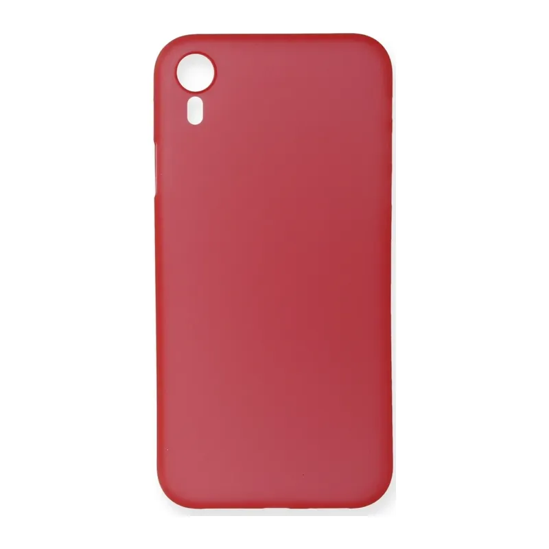 iPhone XR Kılıf PP Ultra İnce Kapak - Kırmızı