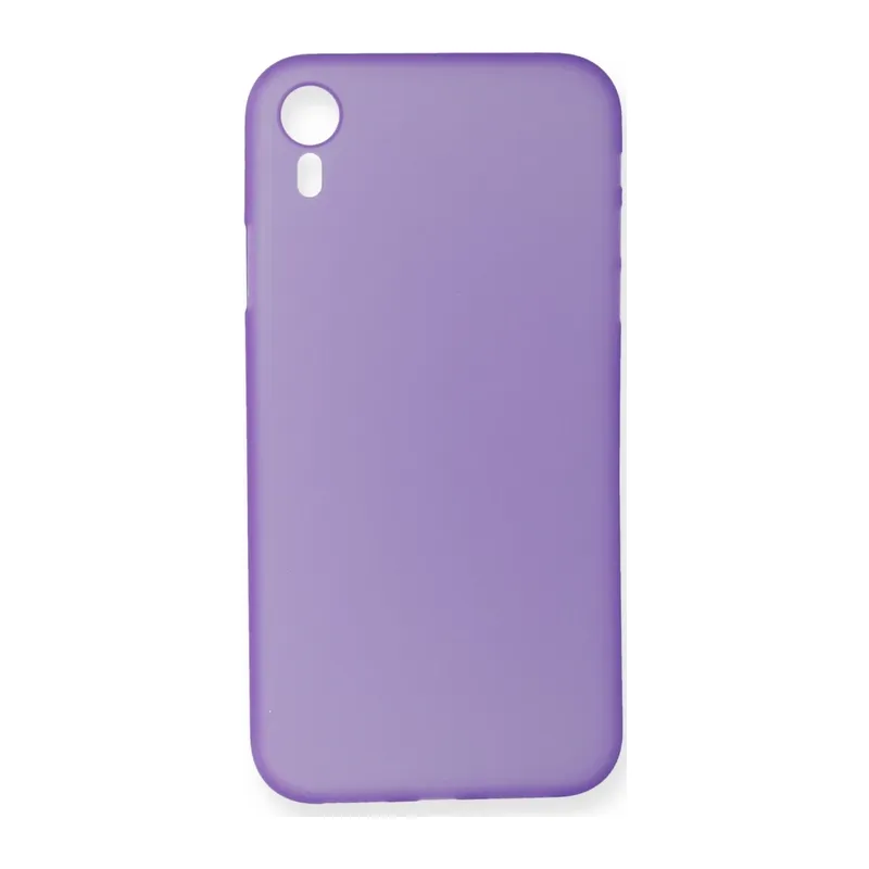 iPhone XR Kılıf PP Ultra İnce Kapak - Mor