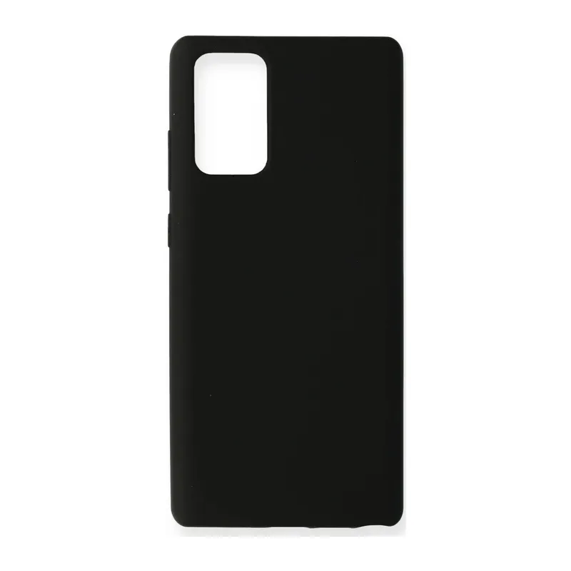 Samsung Galaxy Note 20 Kılıf Nano içi Kadife Silikon - Siyah