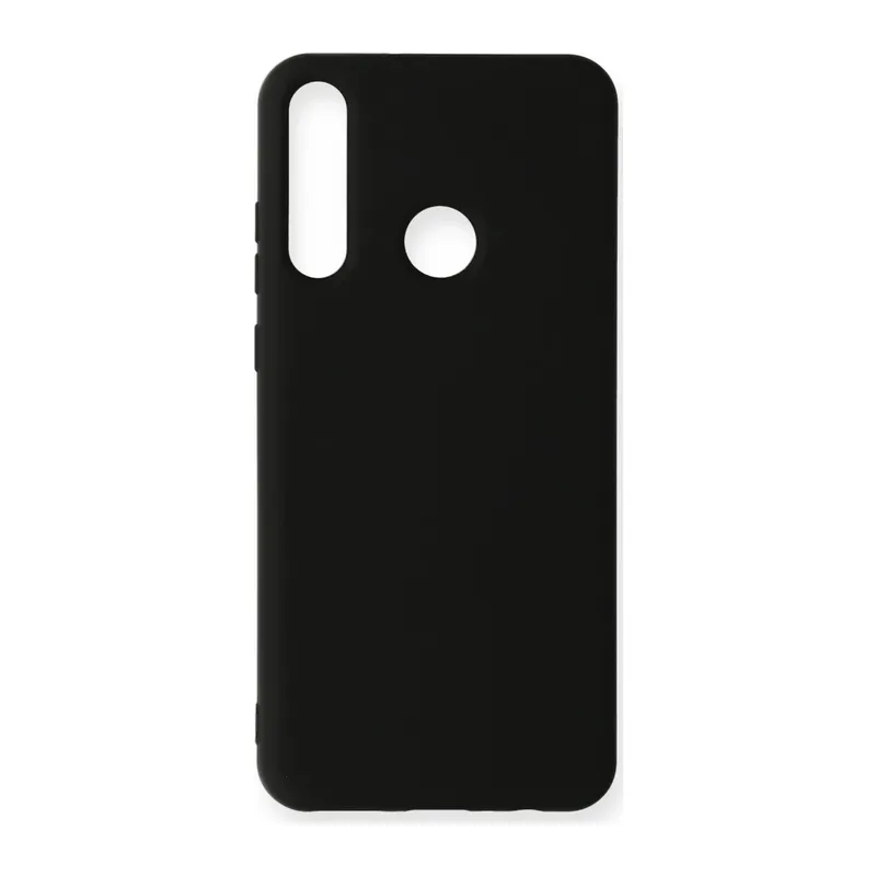 Huawei Y6P Kılıf Nano içi Kadife Silikon - Siyah