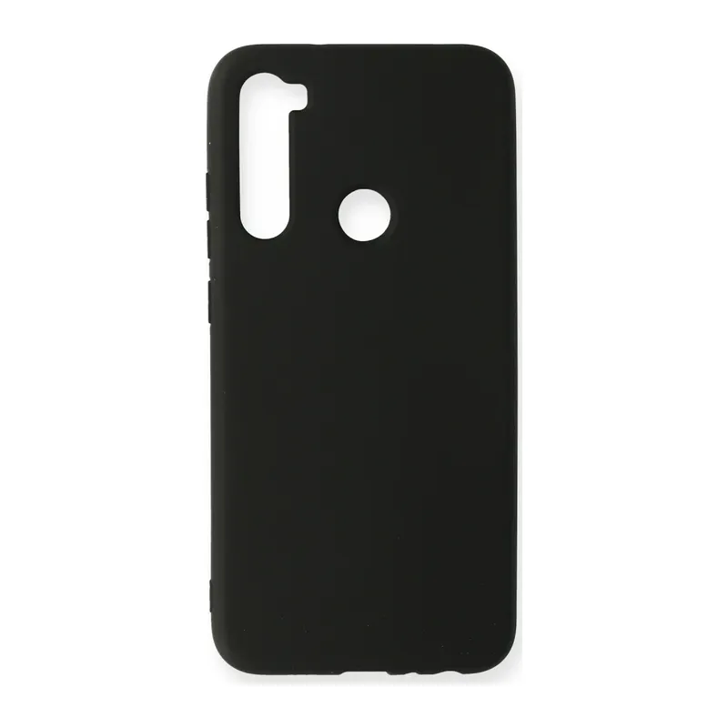 Redmi Note 8 Kılıf Nano içi Kadife Silikon - Siyah