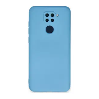 Redmi Note 9 Kılıf Nano içi Kadife Silikon - Mavi