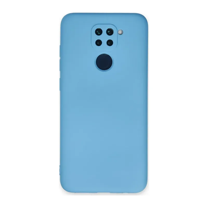 Redmi Note 9 Kılıf Nano içi Kadife Silikon - Mavi