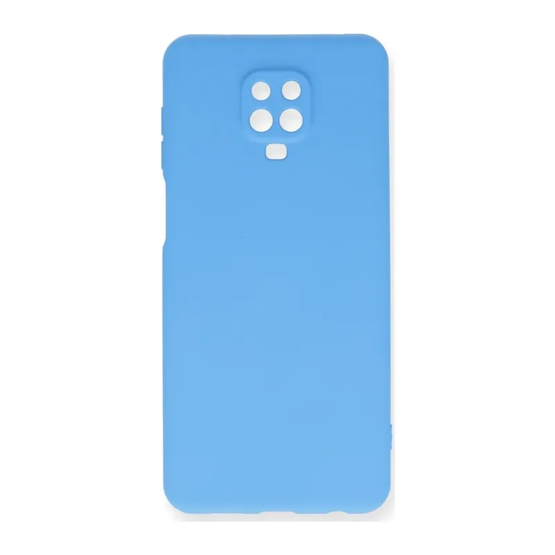 Redmi Note 9 Pro Kılıf Nano içi Kadife Silikon - Mavi