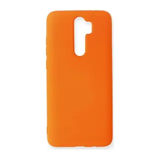 Redmi Note 8 Pro Kılıf Nano içi Kadife Silikon - Turuncu