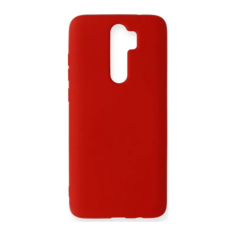 Redmi Note 8 Pro Kılıf Nano içi Kadife Silikon - Kırmızı