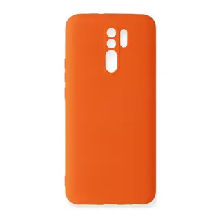 Redmi 9 Kılıf Nano içi Kadife Silikon - Turuncu